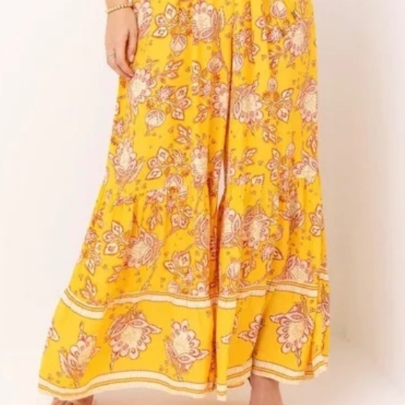 Free People Marigold Combo Little Of Your Love Jumpsuit. - Picture 3 of 13